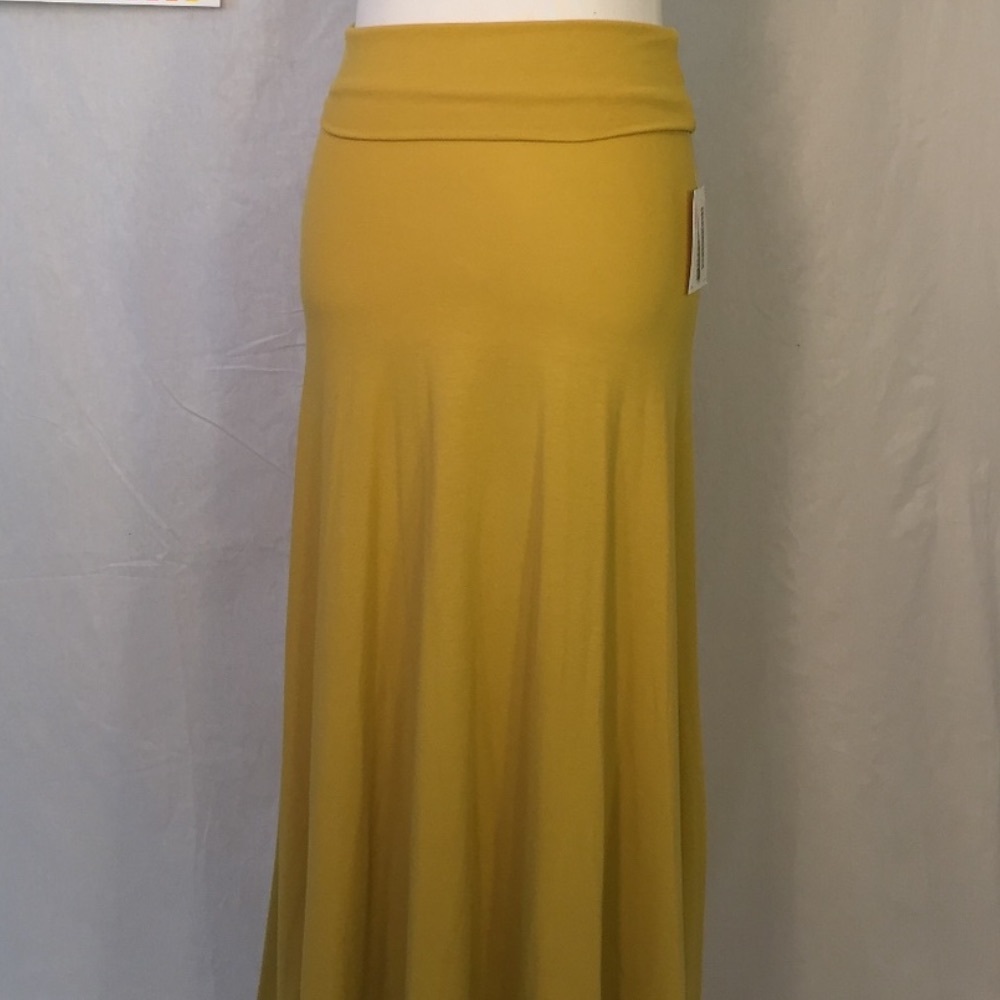LulaRoe Maxi Skirt - Mustard Yellow